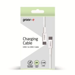 CHARGING CABLE USB-C TO USB-C WHITE 2M