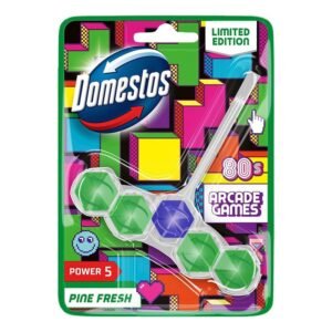 DOMESTOS POWER RIMBLOCK PINE FRESH / ARCADE GAMES LIMITED EDITION 55/50G PK9