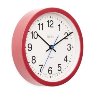 ACCTIM BROMHAM RED WALL CLOCK
